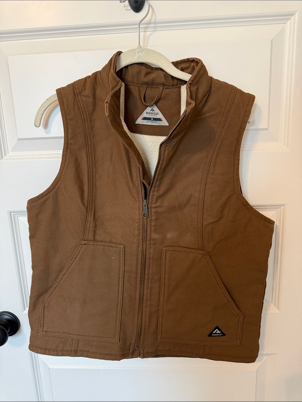 Ridgecut Brown Sherpa-Lined Outdoor Vest